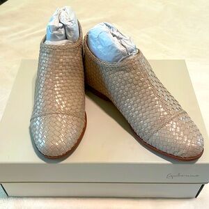 NIB Anthropologie Tessia Woven Ankle Bootie by Guilhermina Size 37/6M